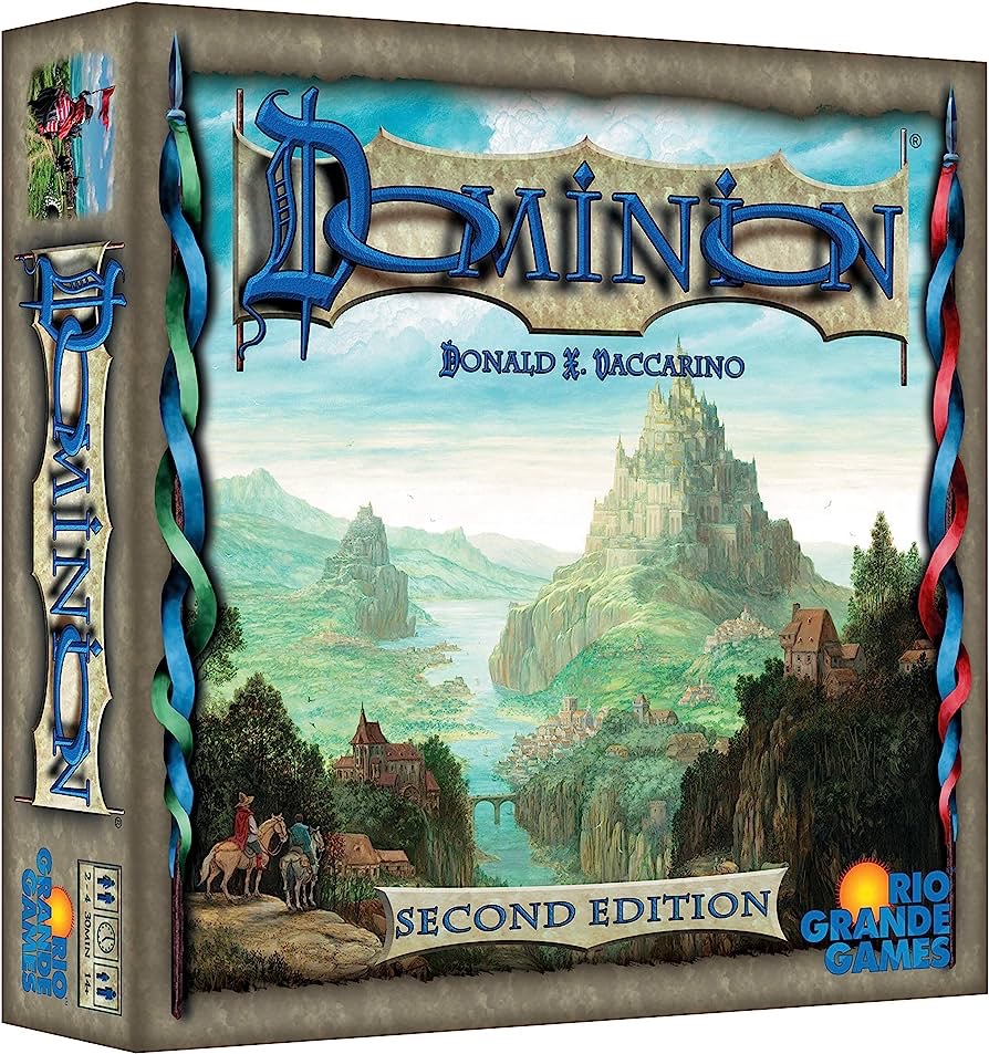 Dominion, the game that popularized deckbuilding as a genre.